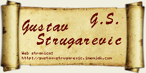 Gustav Strugarević vizit kartica
